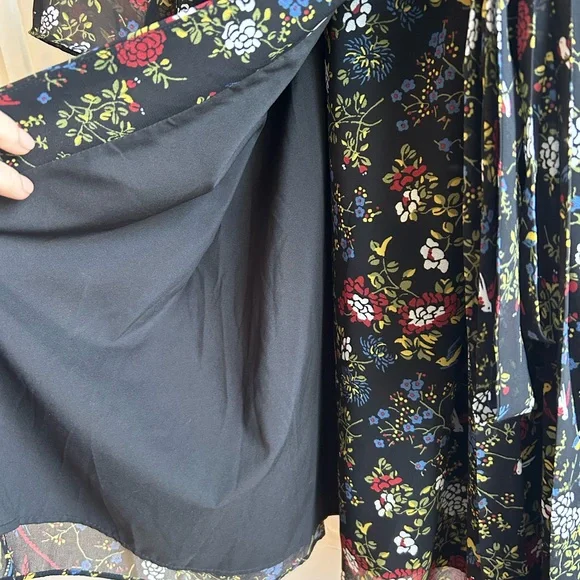 Madewell Finch Floral Wrap Dress - Picture 4 of 7